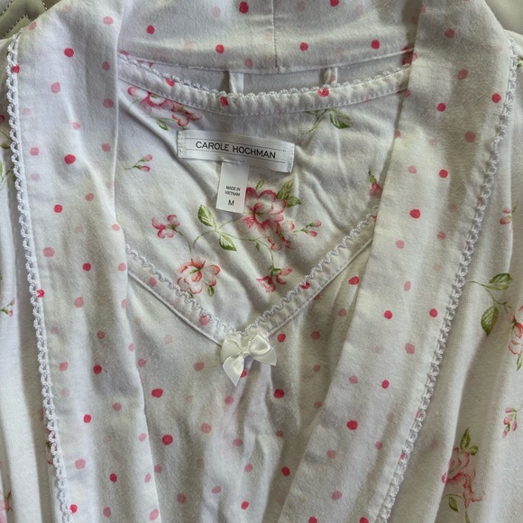 Floral Print Women's Robe and nightgown - Picture 2 of 6